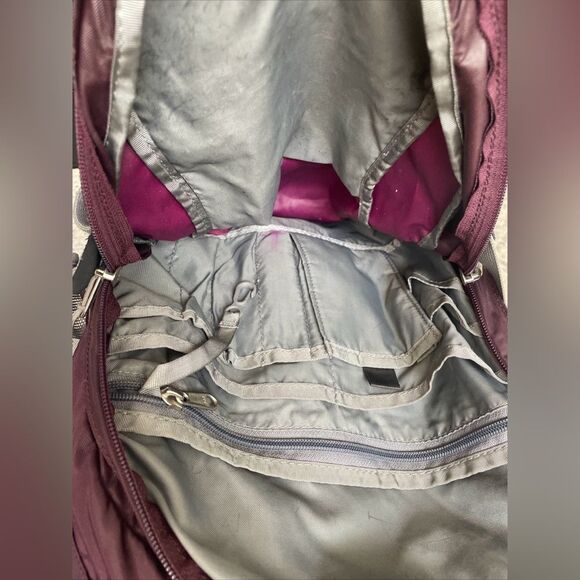 The North face Recon laptop bookbag Purple/Grey Padded Staps backpack - Picture 7 of 14